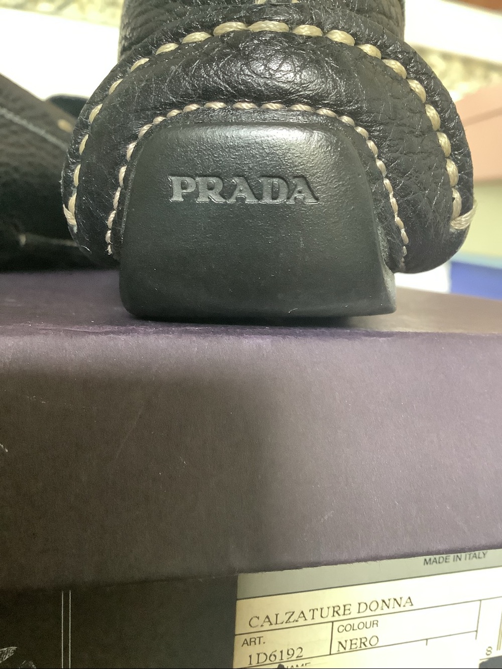 Prada Black Leather Women's Bit Loafers - Picture 3 of 5